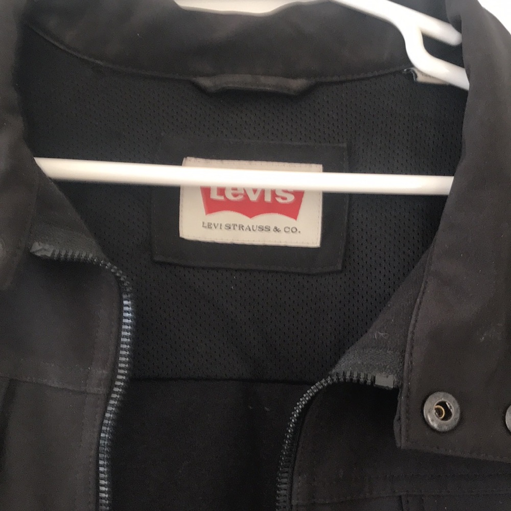 Levi’s Black, Polyester , Collared Zip Up Jacket … - image 5